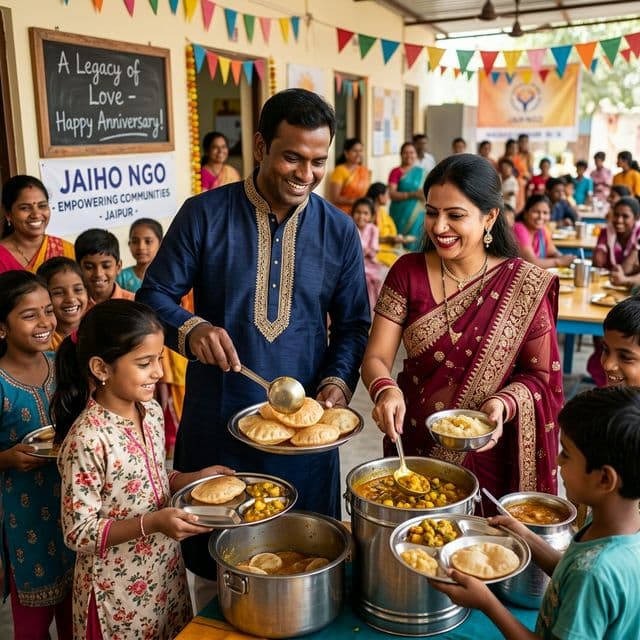 Celebrate Your Wedding Anniversary with Kind Acts: A Guide to Sponsoring Meals in Jaipur